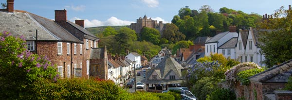 Dunster High Street - Yarn Market Hotel on the right